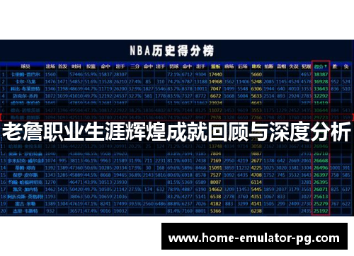 老詹职业生涯辉煌成就回顾与深度分析